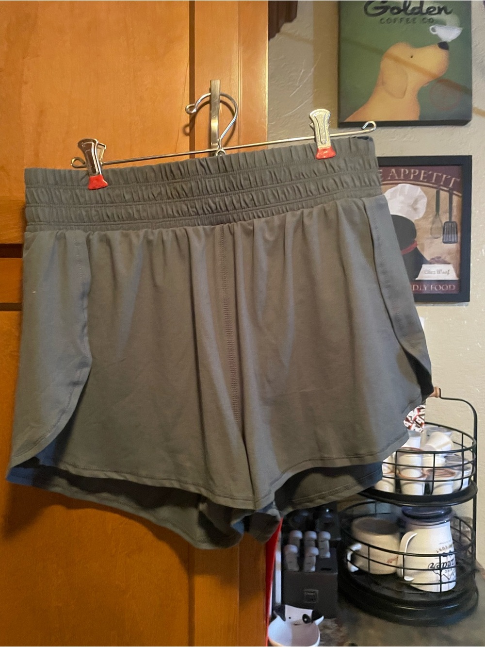 Rae Mode Gray Athletic Layered Running Shorts